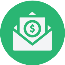 Cash envelope icon